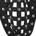 PU Leather Chastity Jock - Black Ouch!