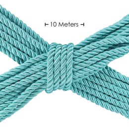 Polyester Bondage Rope - 32.8 ft / 10 m - Blue Ouch!