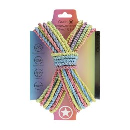 Polyester Bondage Rope - 32.8 ft / 10 m - Multicolor Pastel Ouch!