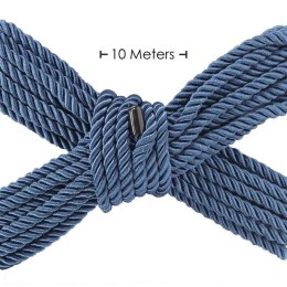 Polyester Bondage Rope - 32.8 ft / 10 m - Navy Blue Ouch!