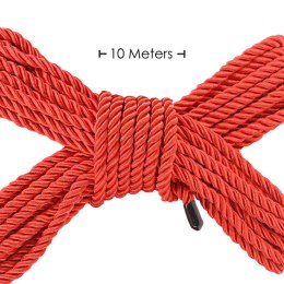 Polyester Bondage Rope - 32.8 ft / 10 m - Red Ouch!