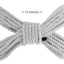 Polyester Bondage Rope - 32.8 ft / 10 m - Silver Ouch!