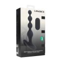 Remote Control Beaded Vibrating Silicone Anal Plug - Black Levelz