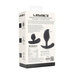 Remote Control Vibrating Liquid Silicone Anal Plug - Black Levelz
