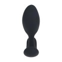 Remote Control Vibrating Liquid Silicone Anal Plug - Black Levelz