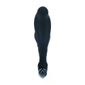 Rippled with Hard Loop Silicone Prostate Massager - L - Black Levelz