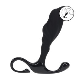 Rippled with Hard Loop Silicone Prostate Massager - M - Black Levelz