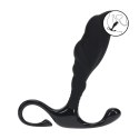 Rippled with Hard Loop Silicone Prostate Massager - S - Black Levelz