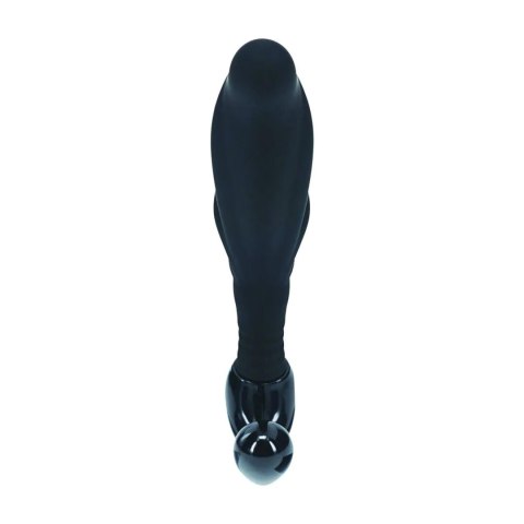 Rippled with Hard Loop Silicone Prostate Massager - S - Black Levelz