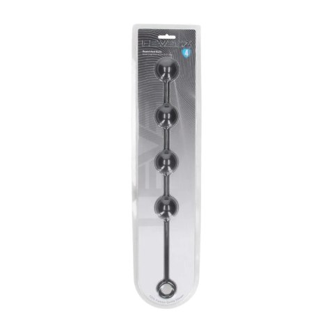 Round Silicone Anal Balls - L - 40mm - Black Levelz
