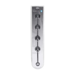 Round Silicone Anal Balls - XL - 50mm - Black Levelz