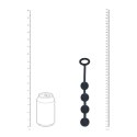 Round Silicone Anal Balls - S - 20mm - Black Levelz