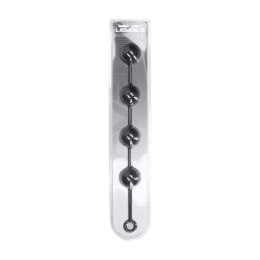 Silicone Round Anal Balls - XXL - 60mm - Black Levelz