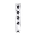 Silicone Waterdrop Anal Balls - XXL - 60mm - Black Levelz