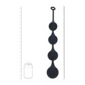 Silicone Waterdrop Anal Balls - XXL - 60mm - Black Levelz
