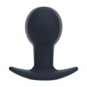 Single Bulb Vibrating Silicone Anal Plug - Black Levelz
