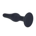 Slim Silicone Anal Plug - L - Black Levelz