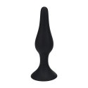 Slim Silicone Anal Plug - XL - Black Levelz