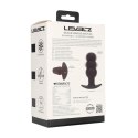 Tri Bulb Vibrating Silicone Anal Plug - Black Levelz