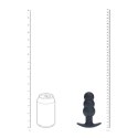 Tri Bulb Vibrating Silicone Anal Plug - Black Levelz