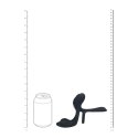 Triple Motor Vibrating Silicone Cockring - Black Levelz