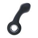 Vibrating Bulb Silicone Prostate Massager with Loop - Black Levelz
