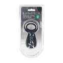 Vibrating Cock and Ball Ring with Paw Stimulator - Black Levelz