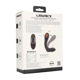 Vibrating Heating Bendable Tapping Silicone Prostate Stimulator - Black Levelz by Shots