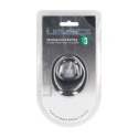 Vibrating Liquid Silicone Cock and Ball Ring - Black Levelz