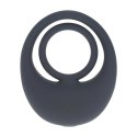 Vibrating Liquid Silicone Cock and Ball Ring - Black Levelz