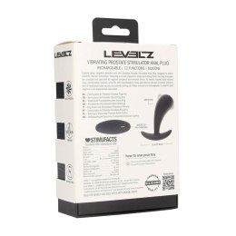 Vibrating Silicone Prostate Stimulator Anal Plug - S - Black Levelz