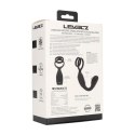 Vibrating Silicone Prostate Stimulator with Cock and Ball Ring - Black Levelz