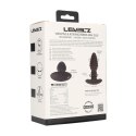Vibrating and Rotating Ribbed Silicone Anal Plug - Black Levelz