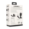 Vibrating and Rotating Silicone Anal Plug with Ball Stimulator - Black Levelz