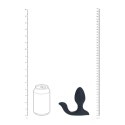 Vibrating and Rotating Silicone Anal Plug with Ball Stimulator - Black Levelz