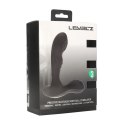 Vibrating and Tapping Silicone Prostate Massager with Ball Stimulator - Black Levelz