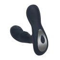 Vibrating and Tapping Silicone Prostate Massager with Ball Stimulator - Black Levelz