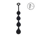 Waterdrop Silicone Anal Balls -M - 30mm - Black Levelz by Shots