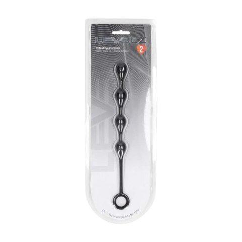 Waterdrop Silicone Anal Balls - S - 20mm - Black Levelz