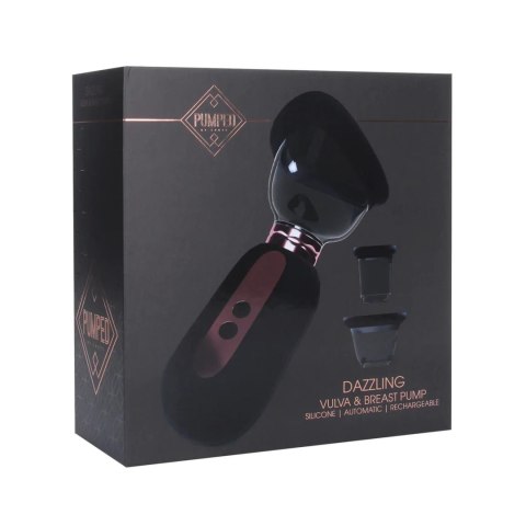 Dazzling - Rechargeable Vulva and Breast Pump - Black Pumped