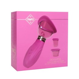 Delightful - Rechargeable Vulva and Breast Pump - Pink Pumped