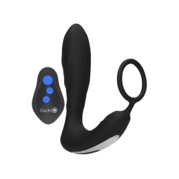 E-stim Vibrating Butt Plug Cockring Ouch!
