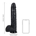 Extra Large Straight with Balls 35,5 cm - Black RealRock