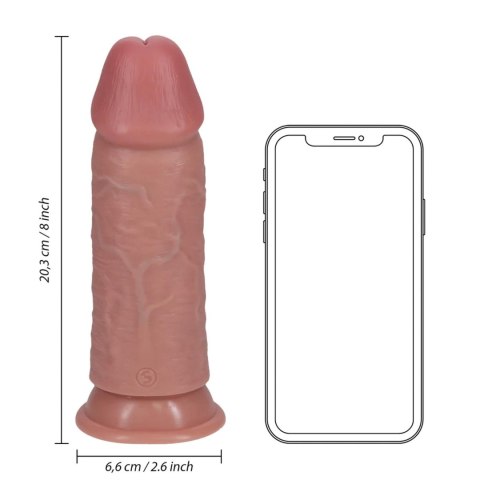 Extra Thick Straight without Balls 20,3 cm - Flesh RealRock