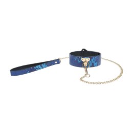 Florence Collection - Collar with Leash - Blue Ouch!