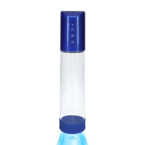 HyperPump - Rechargeable Penis Pump - Metallic Blue Pumped