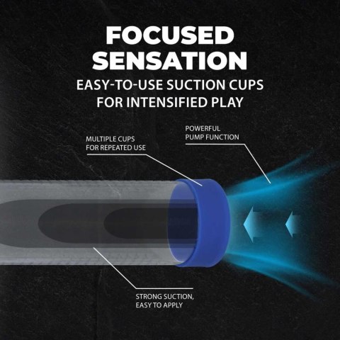 HyperPump - Rechargeable Penis Pump - Metallic Blue Pumped
