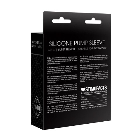 Silicone Pump Sleeve - Large Pumped