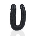 U Shaped Double Dildo 12,7 cm - Black RealRock