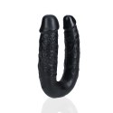 U Shaped Double Dildo 12,7 cm - Black RealRock